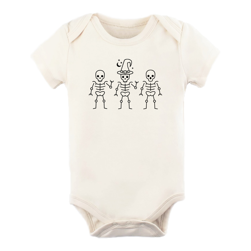 
                  
                    Cute Skeletons Organic Cotton Baby Bodysuit | Short Sleeve |
                  
                