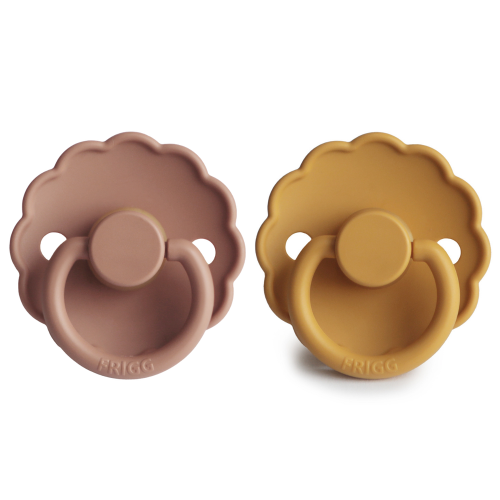 
                  
                    FRIGG Daisy Natural Rubber Pacifier - Rose Gold/Honey Gold
                  
                
