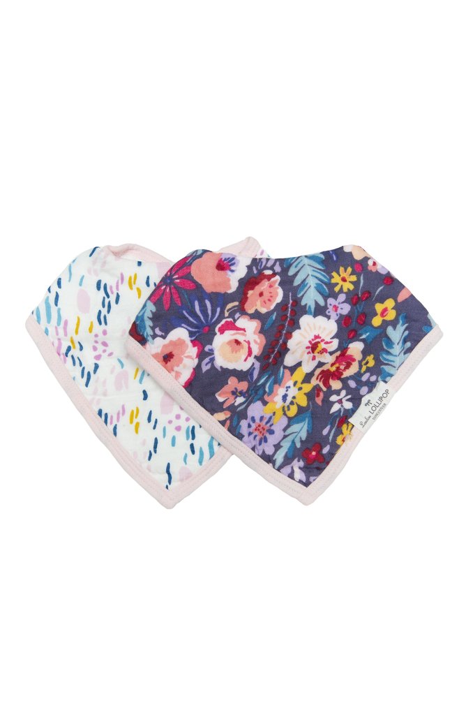 
                  
                    Muslin Bandana Bib Set - Dark Field Flowers
                  
                