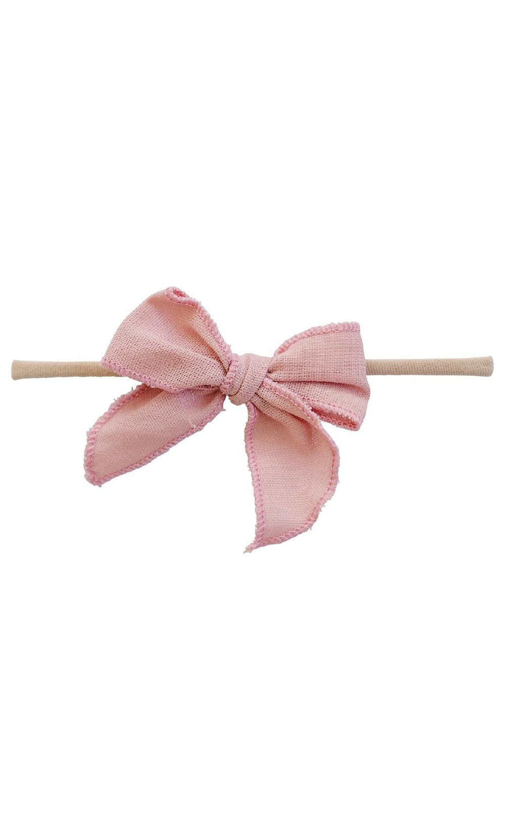 Edged Bow | Dusty Pink
