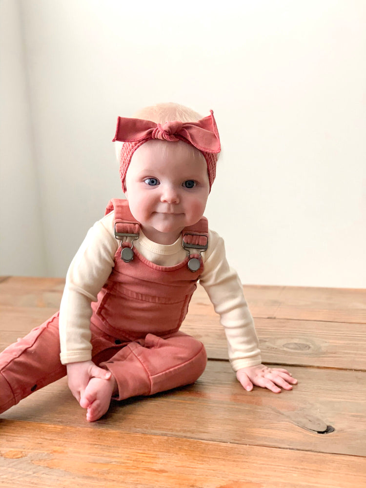
                  
                    Faux Denim Smocked Headband in Sienna
                  
                