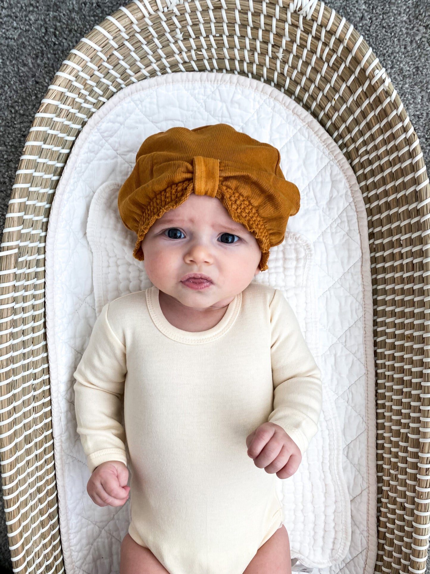 
                  
                    Butterscotch French Terry Knotted Turban
                  
                