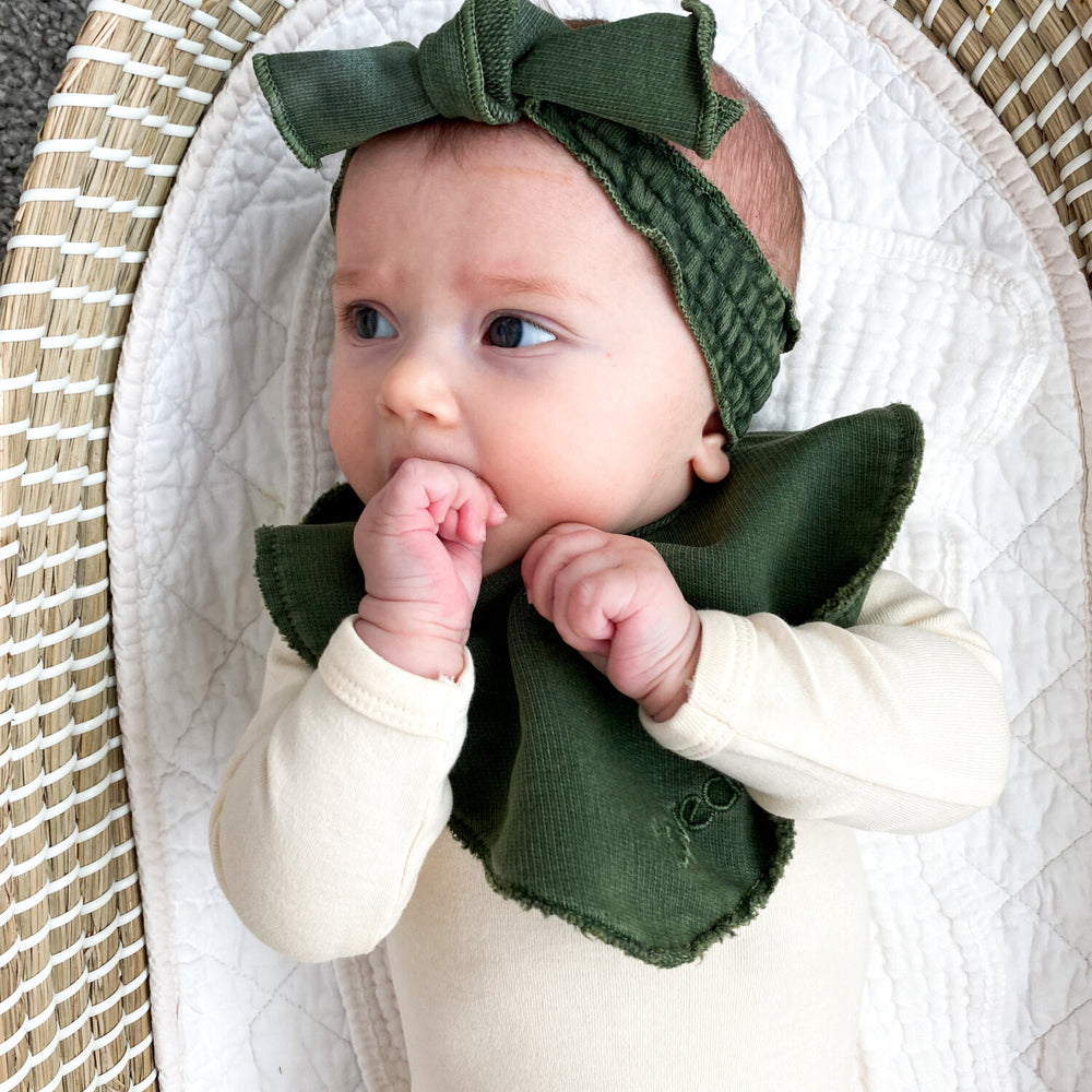 
                  
                    Forest French Terry Smocked Headband
                  
                