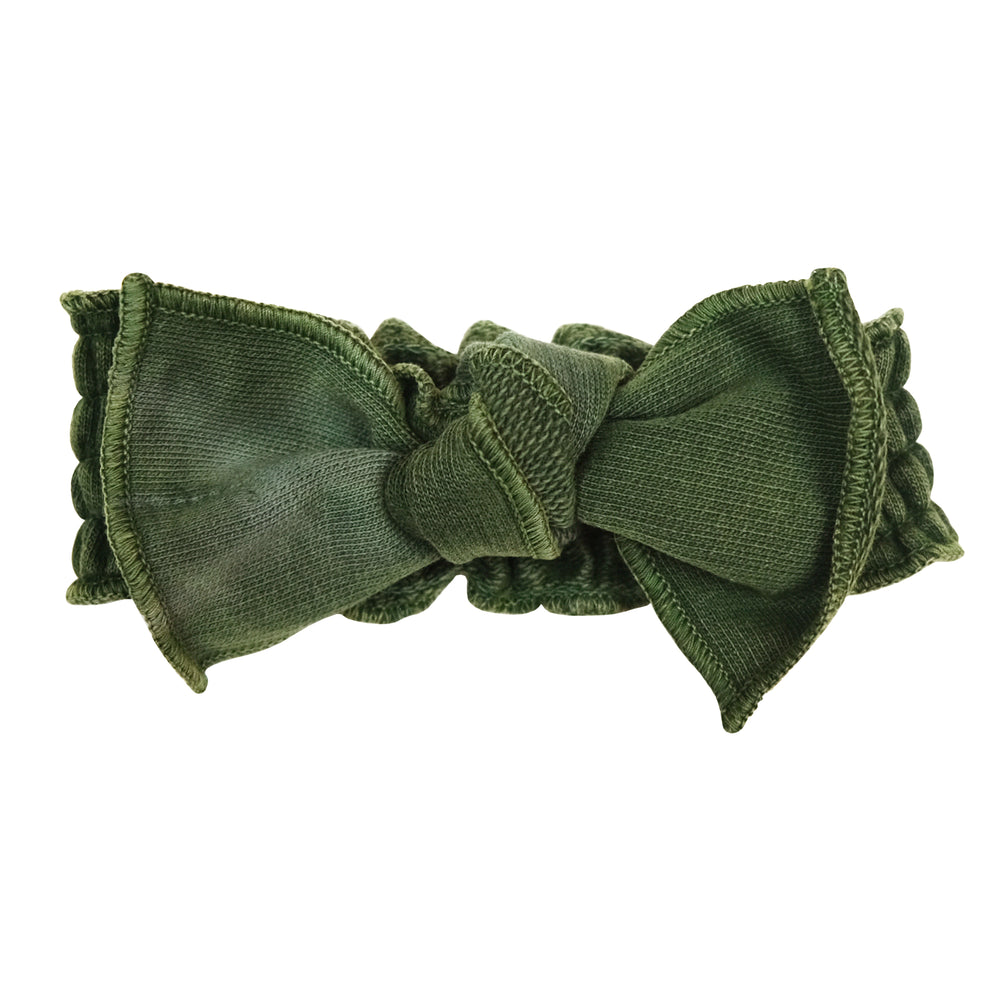 
                  
                    Forest French Terry Smocked Headband
                  
                