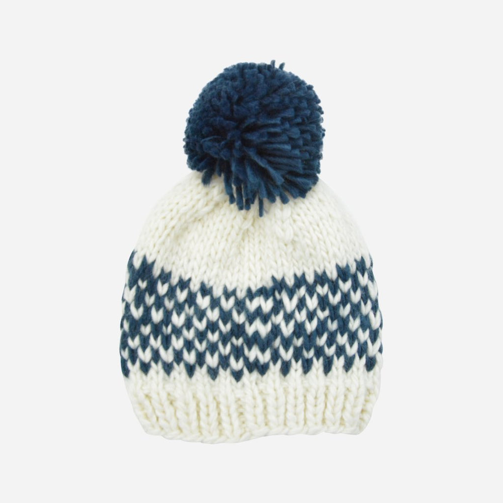 
                  
                    Denim Fairisle Stripe Hat
                  
                