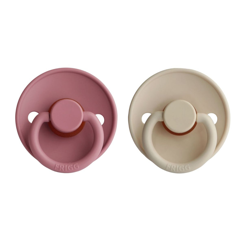 FRIGG Natural Rubber Pacifier - Dusty Rose/Sandstone