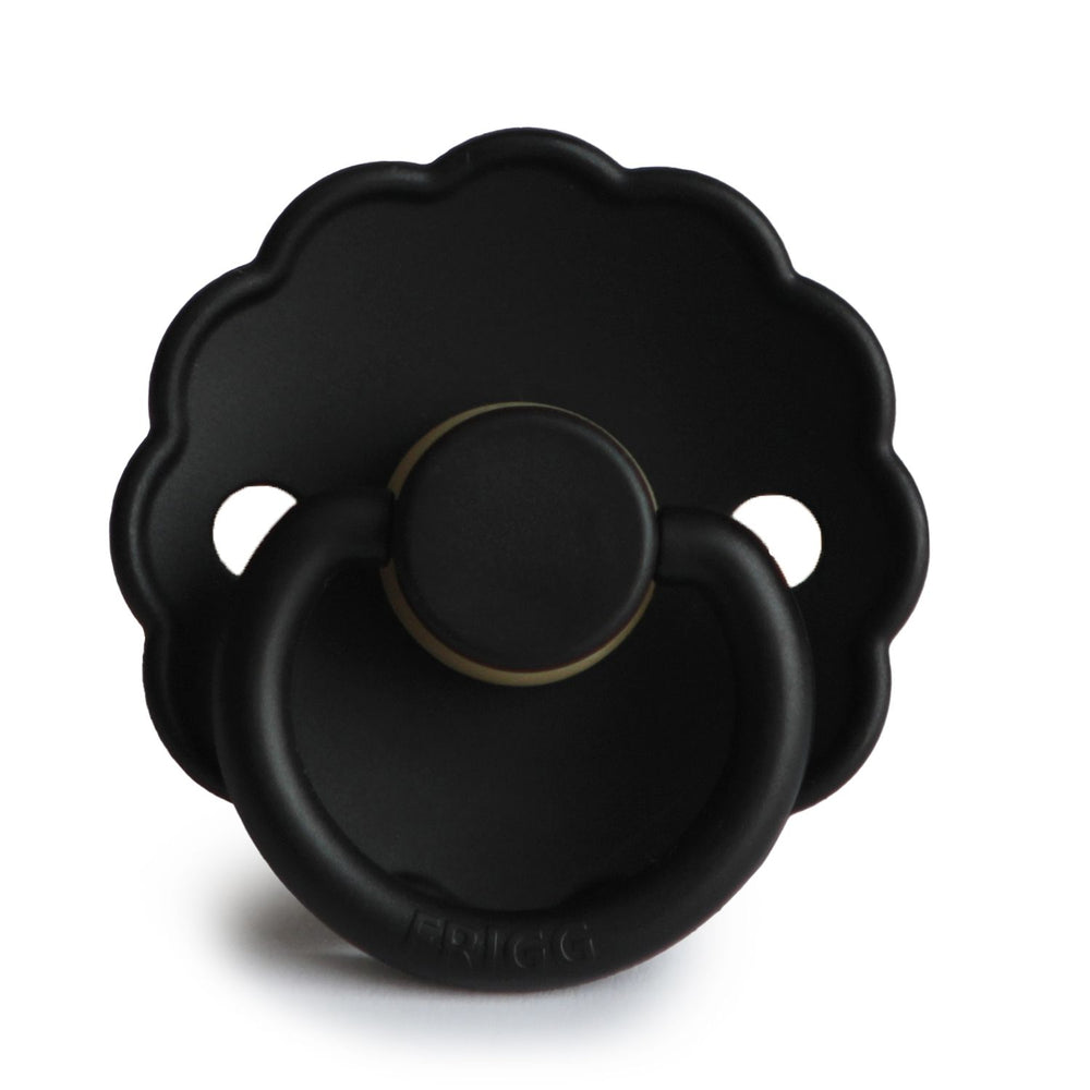 
                  
                    FRIGG Daisy Natural Rubber Pacifier - Jet Black 2-Pack
                  
                