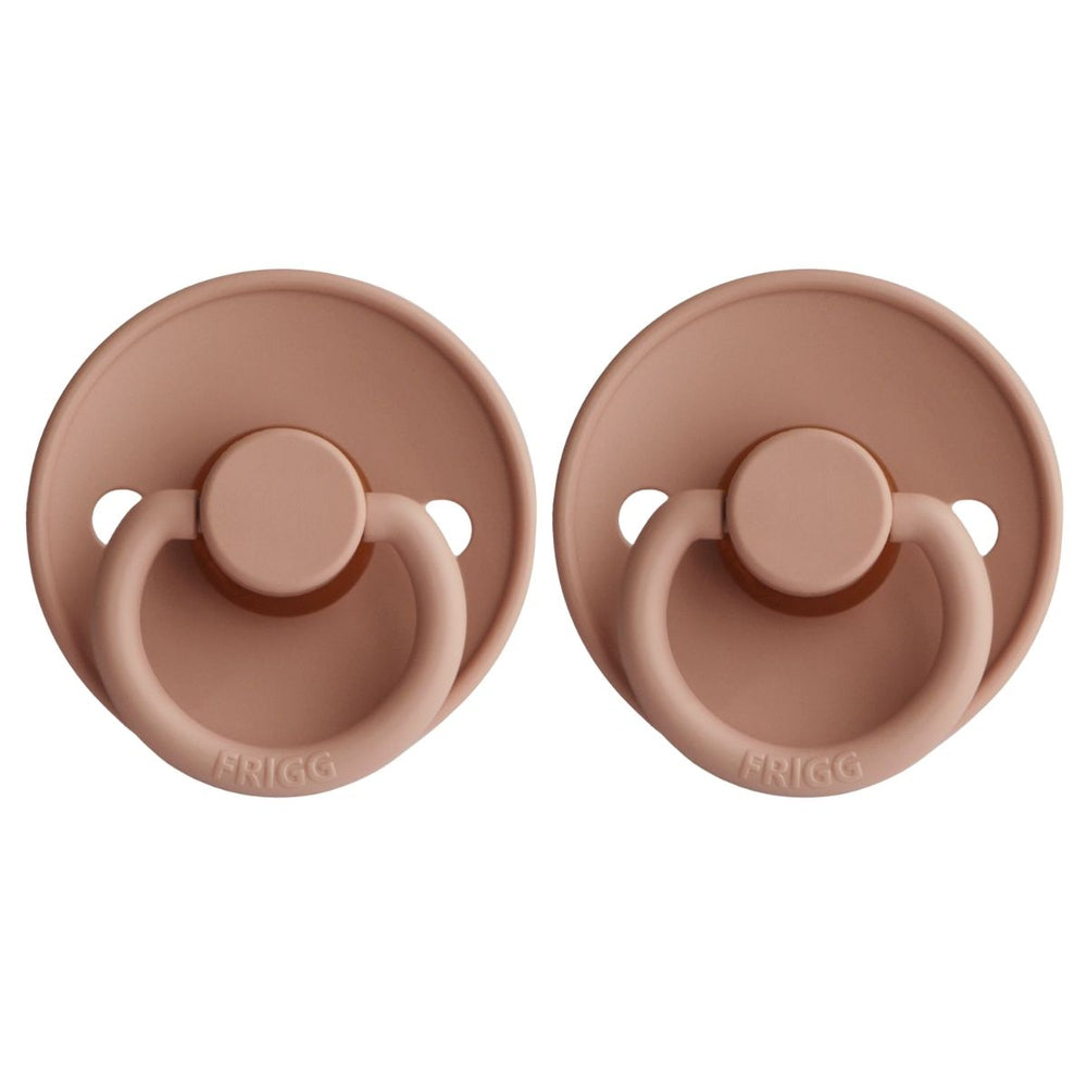 FRIGG Natural Rubber Pacifier - Rose Gold 2-Pack