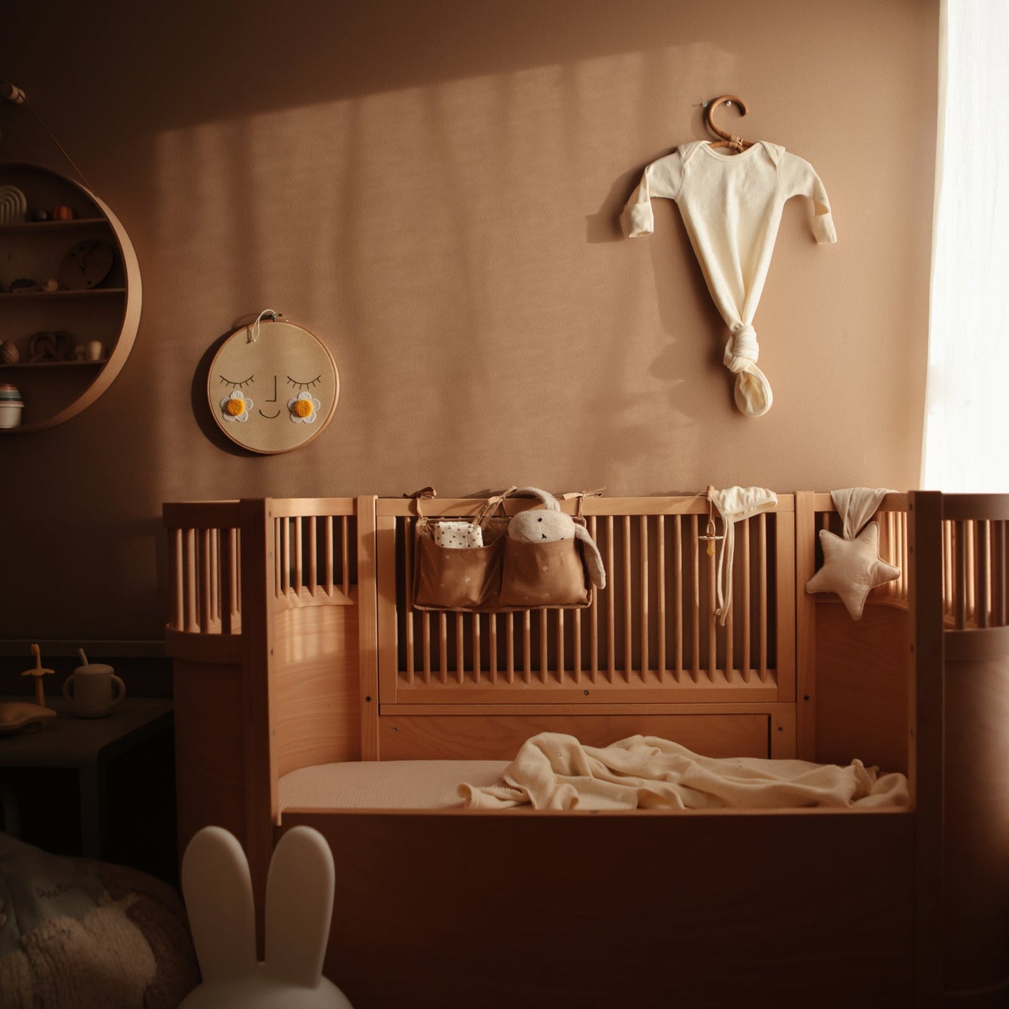 
                  
                    Ribbed Baby Bonnet (Ivory)
                  
                