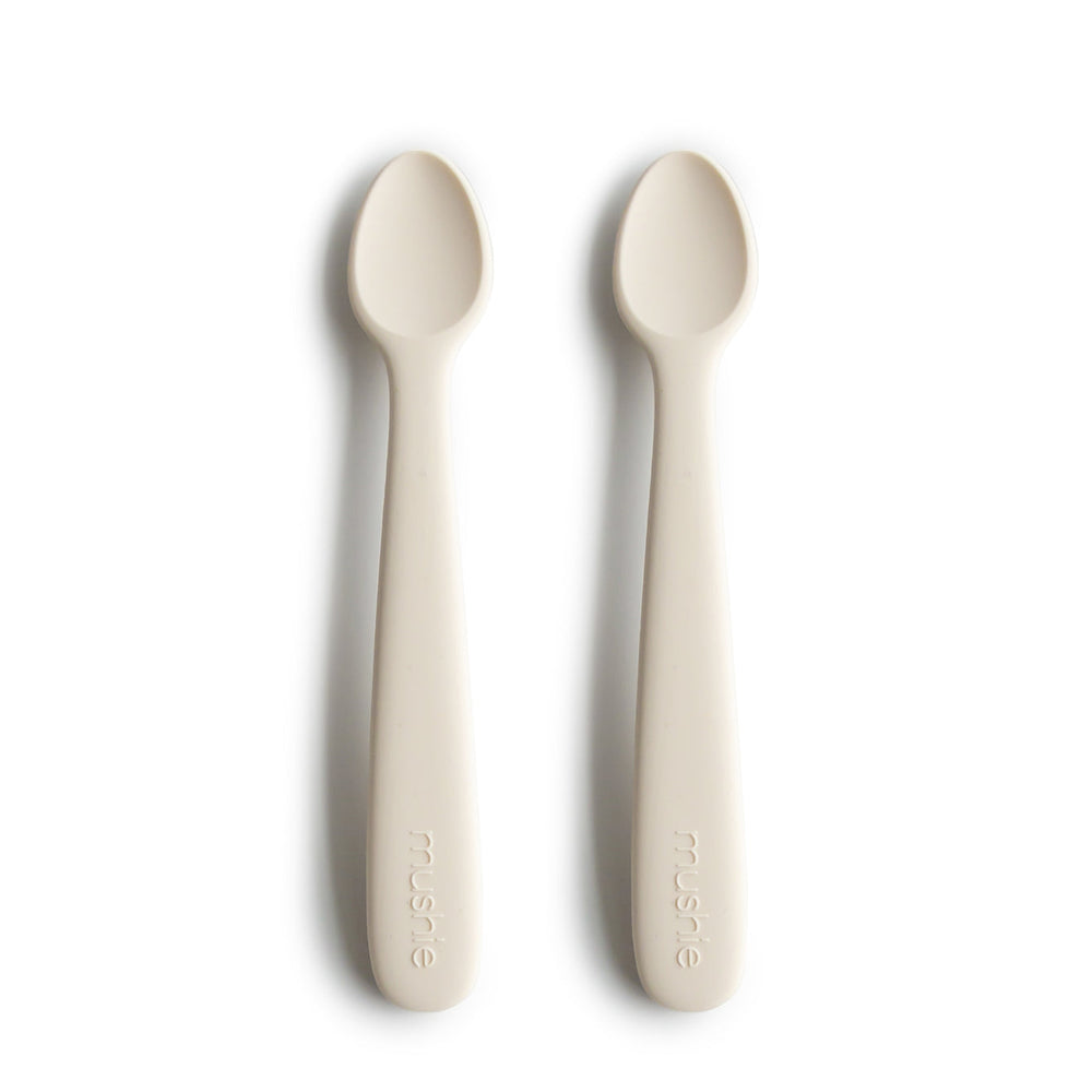 Silicone Feeding Spoons (Ivory) 2-pack
