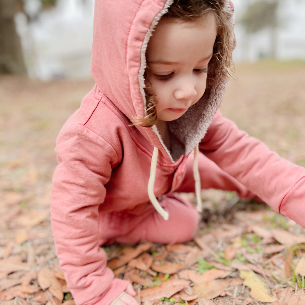 
                  
                    Kid's Faux Denim Jacket & Jogger Set in Sienna
                  
                