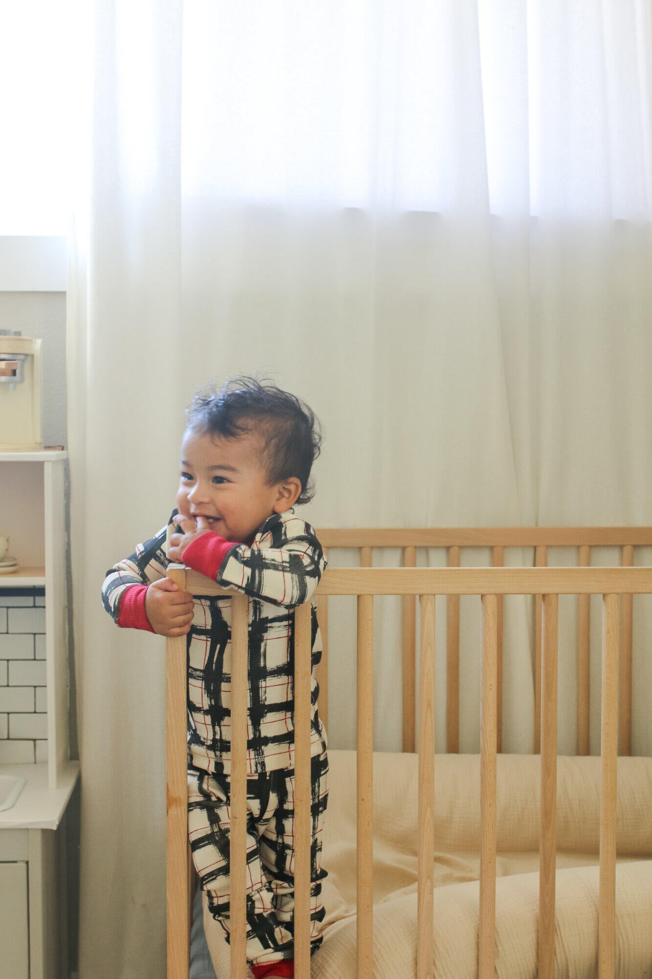 
                  
                    Organic Holiday Kid's PJ & Cap Set in Christmas Day Plaid
                  
                