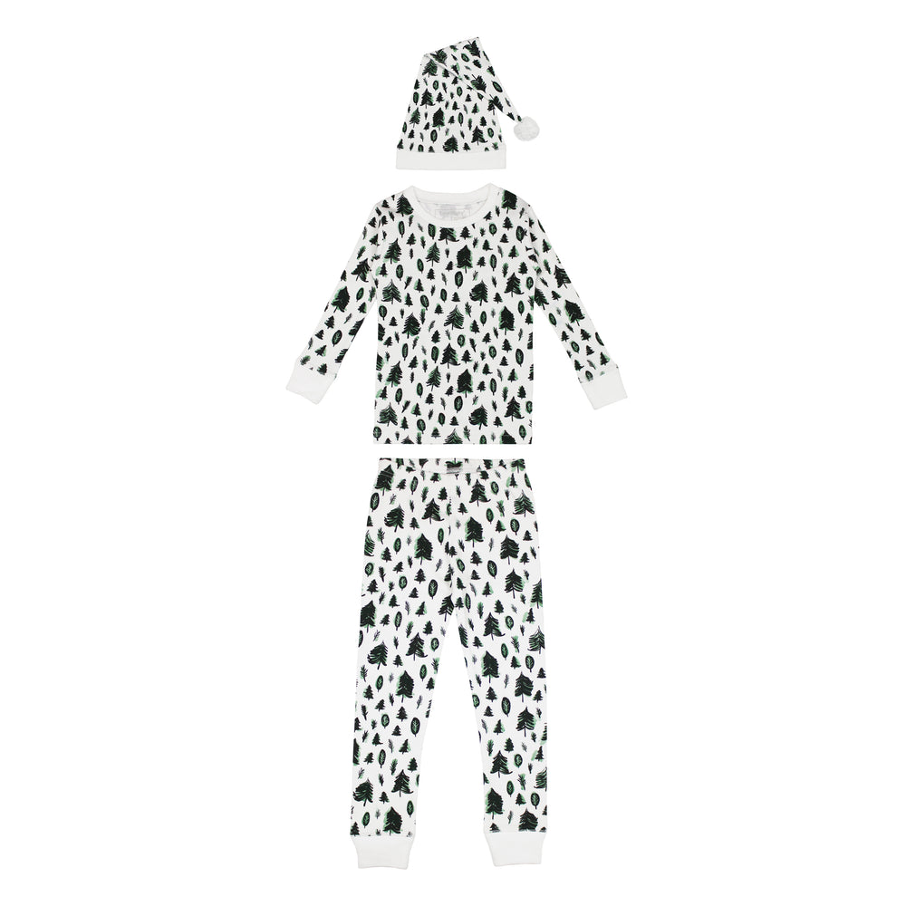 
                  
                    Organic Holiday Kids' PJ & Cap Set in Oh Christmas Tree
                  
                