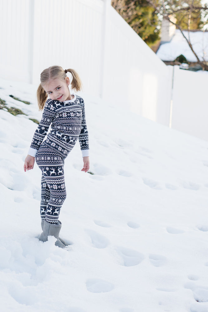 
                  
                    Organic Holiday Kids' PJ & Cap Set in Rudolph
                  
                