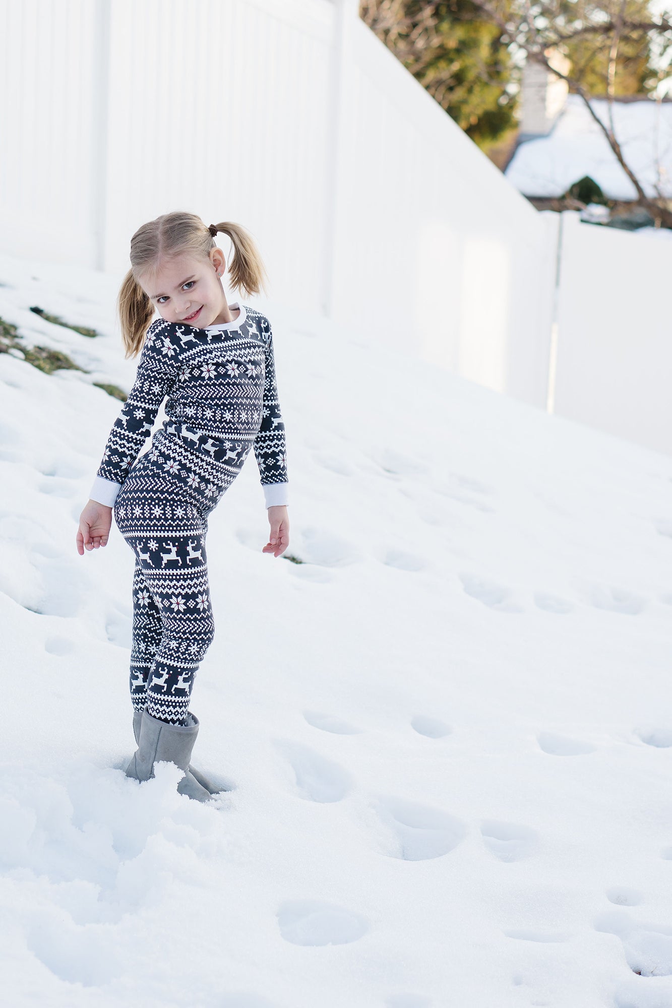 
                  
                    Organic Holiday Kids' PJ & Cap Set in Rudolph
                  
                