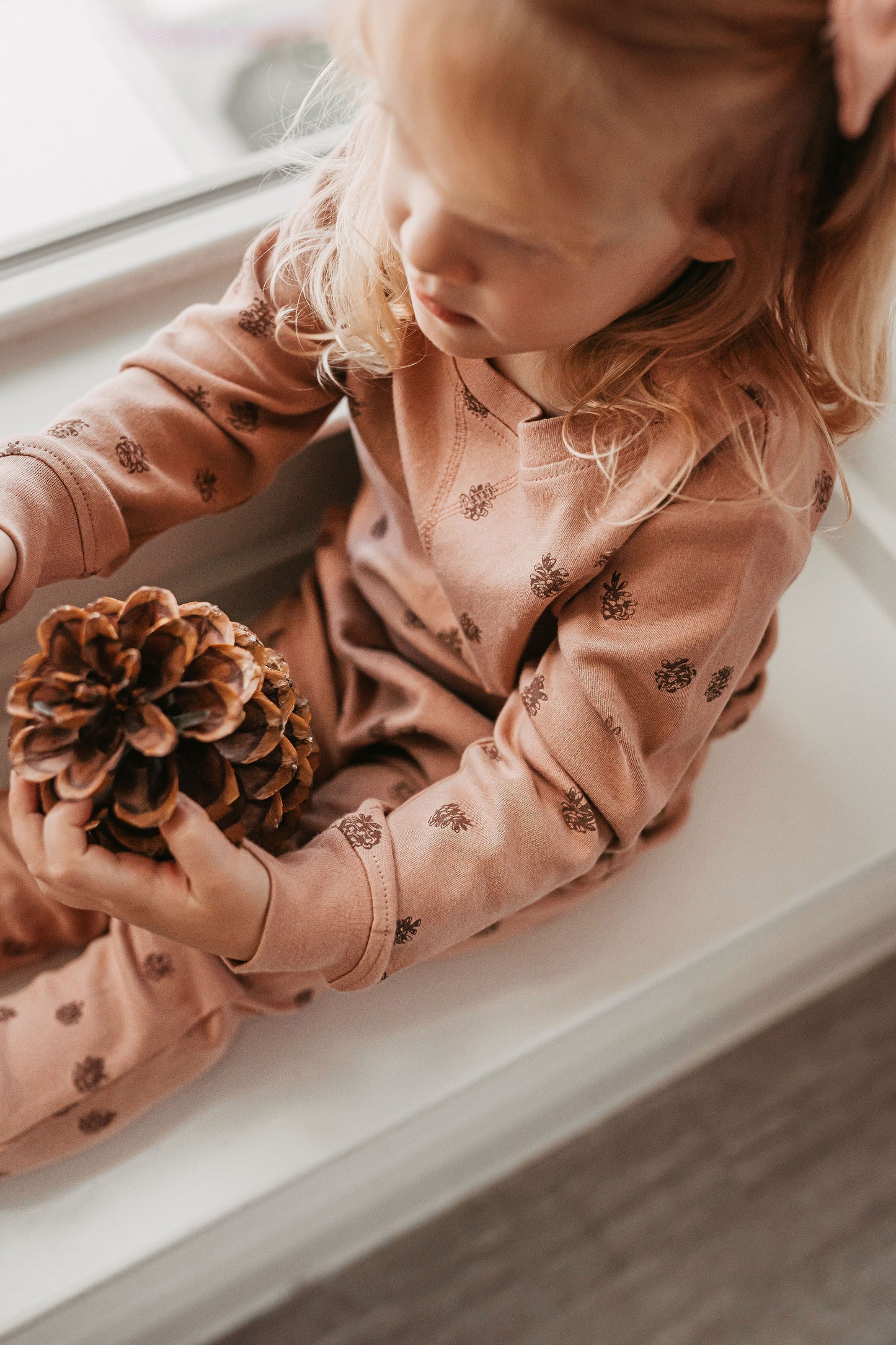 
                  
                    Kids' Printed Sweatshirt & Jogger Set in Nutmeg Pinecone
                  
                