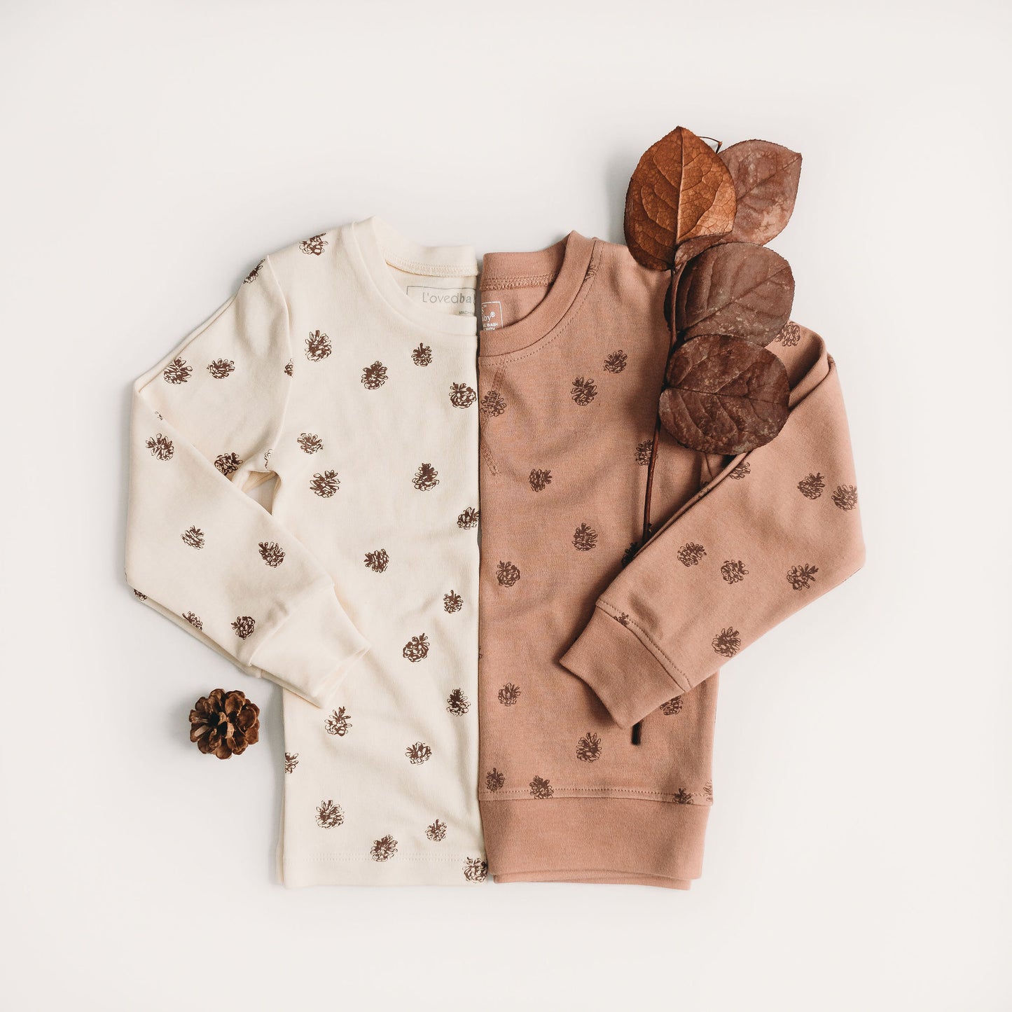 
                  
                    Kids' Printed Sweatshirt & Jogger Set in Nutmeg Pinecone
                  
                