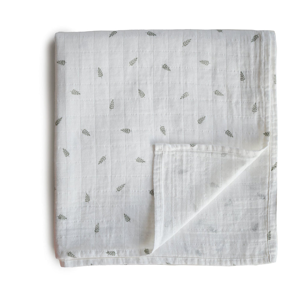
                  
                    Muslin Swaddle Blanket Organic Cotton (Leaves)
                  
                