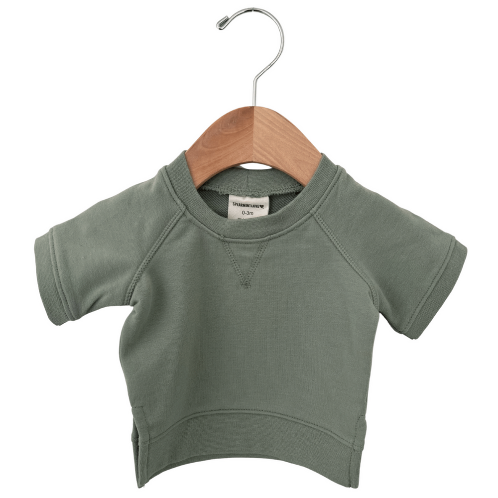 
                  
                    Mountain Green French Terry Short Sleeve Crew Set
                  
                