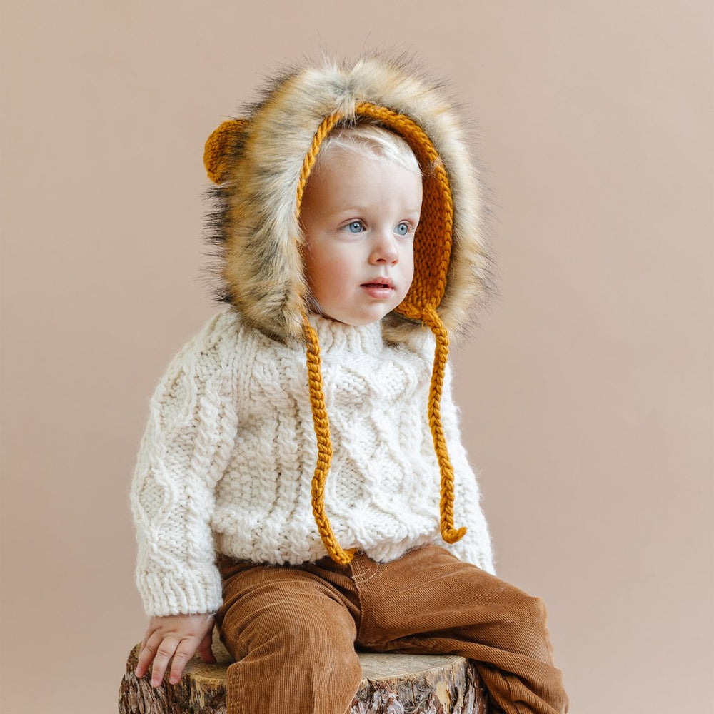 
                  
                    Mustard Lennon Lion Bonnet
                  
                