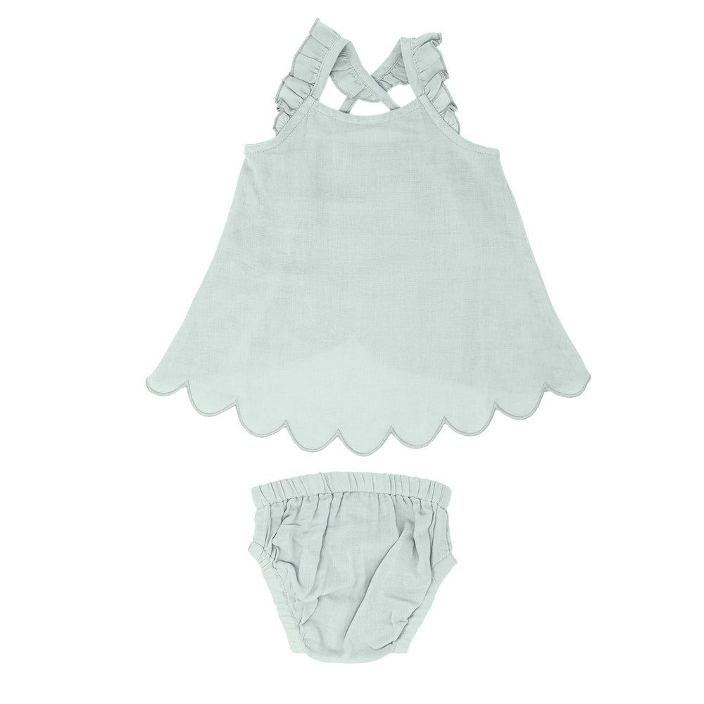 
                  
                    Muslin Tunic Top & Bloomer Bottom Set in Green Tea
                  
                