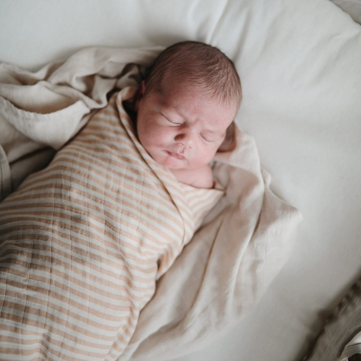 
                  
                    Muslin Swaddle Blanket Organic Cotton (Natural Stripe)
                  
                