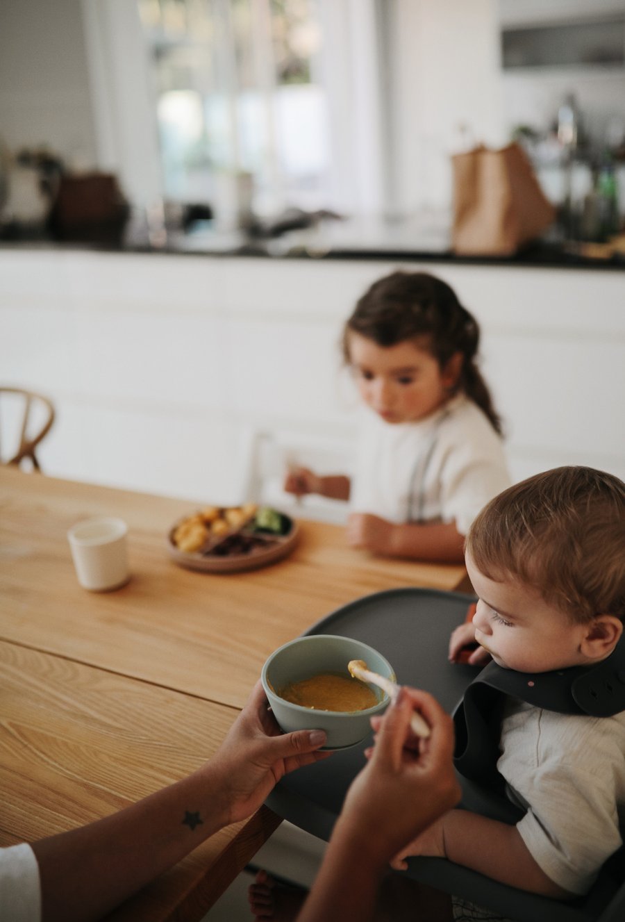 Mushie Silicone Feeding Spoons (Dried Thyme/Natural) 2-Pack