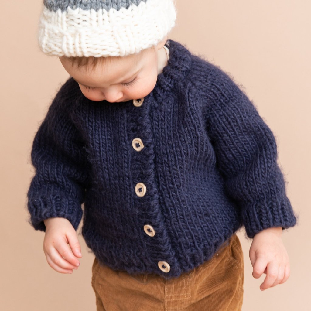 
                  
                    Navy Classic Cardigan
                  
                