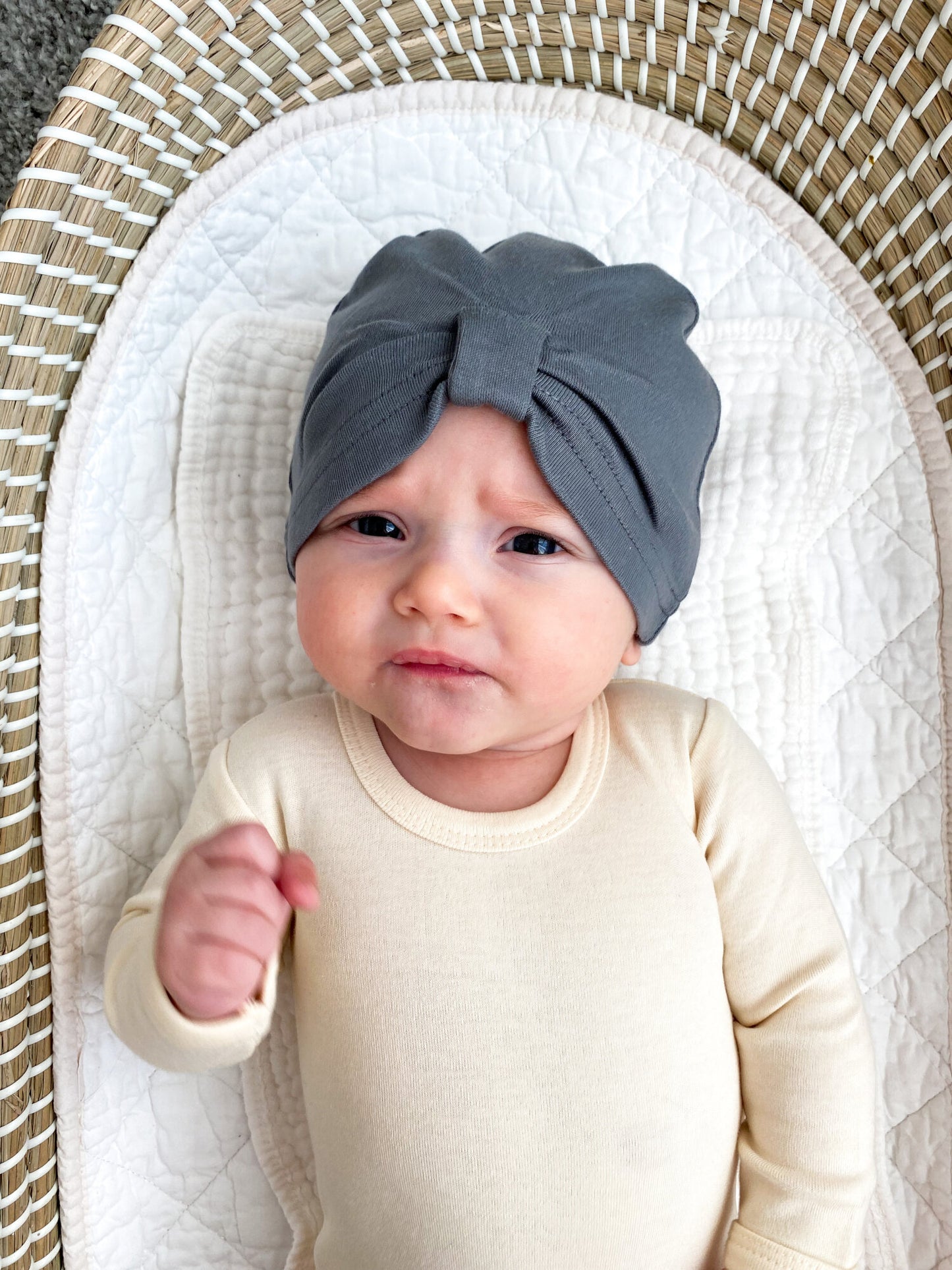 
                  
                    Knotted Turban in Moonstone
                  
                