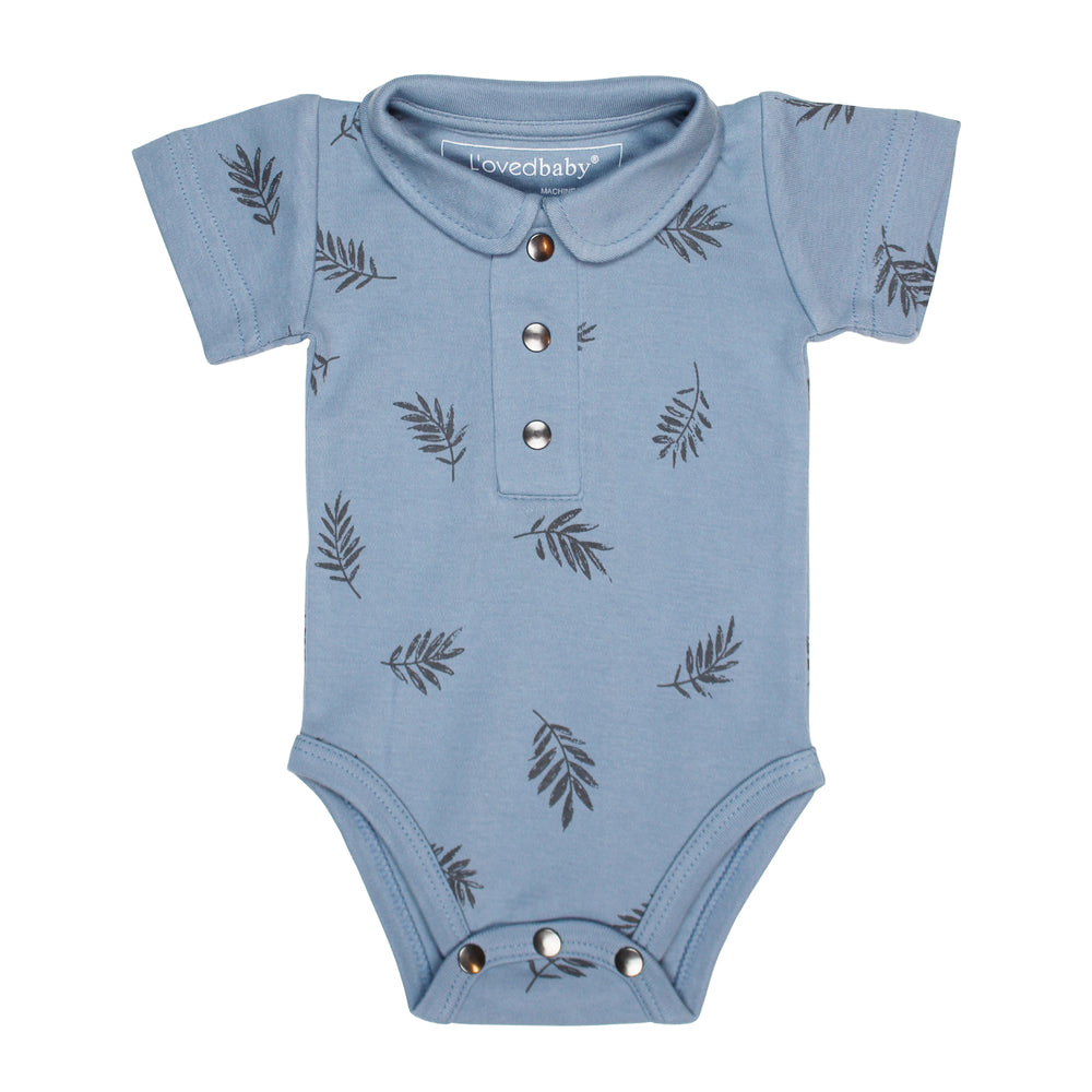 Printed Polo Bodysuit in Pool Fern