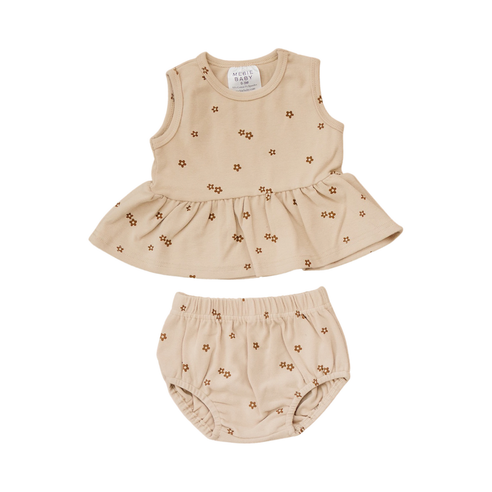 Oat Floral Peplum Set