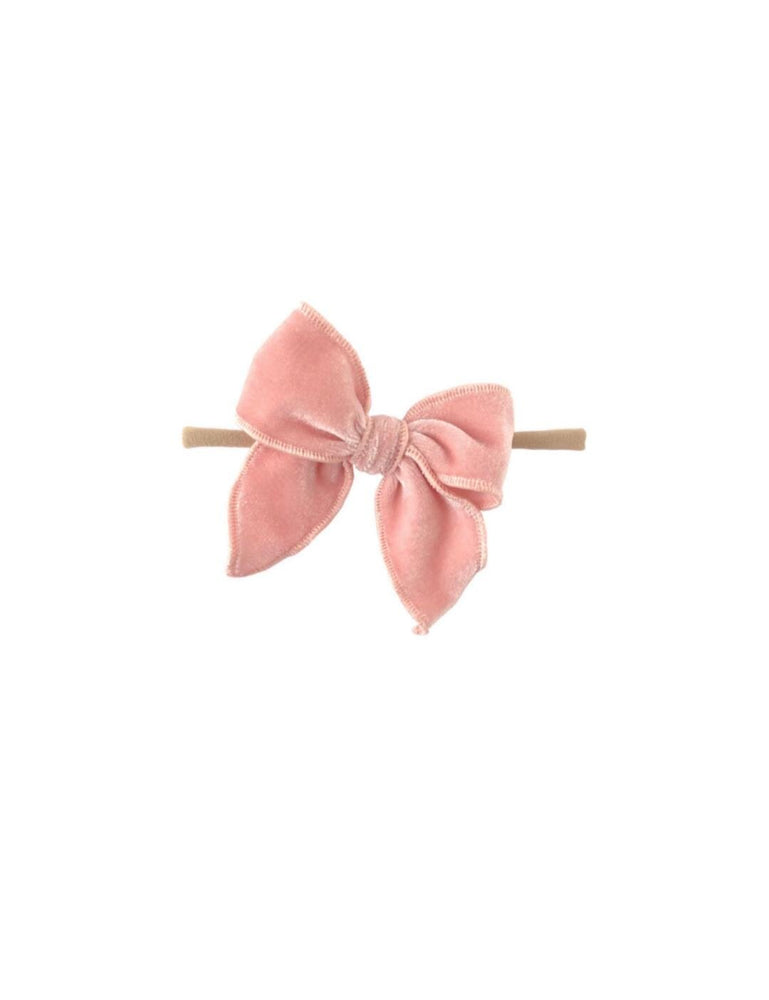 
                  
                    Edged Velvet Bow | Baby Pink
                  
                