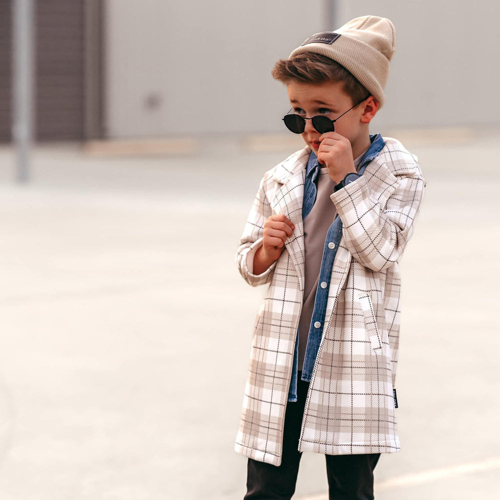 Plaid Longline Cardigan