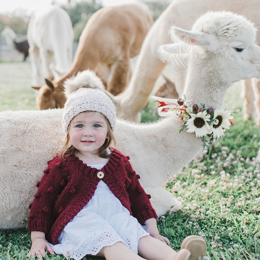 
                  
                    Pomegranate Popcorn Cardigan
                  
                