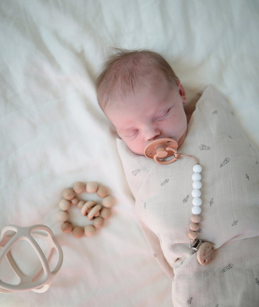 
                  
                    Muslin Swaddle Blanket Organic Cotton (Rocket Ship)
                  
                