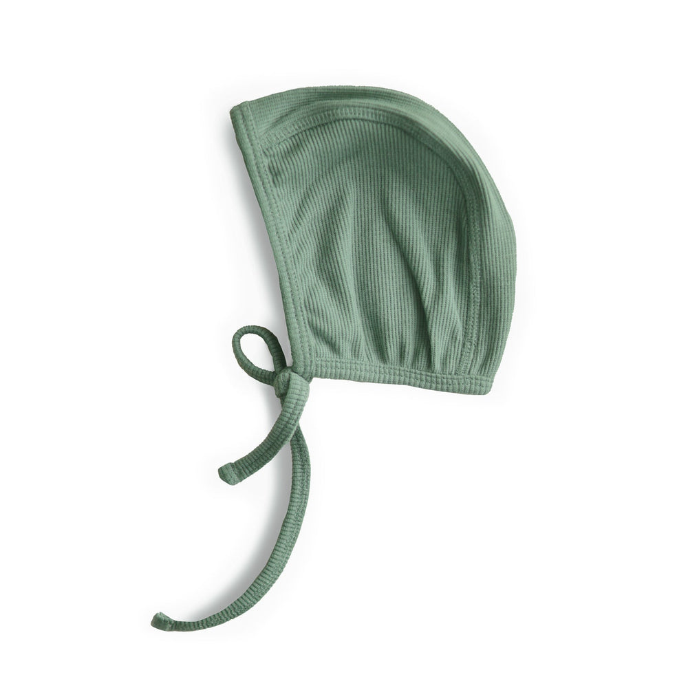 Ribbed Baby Bonnet (Roman Green)