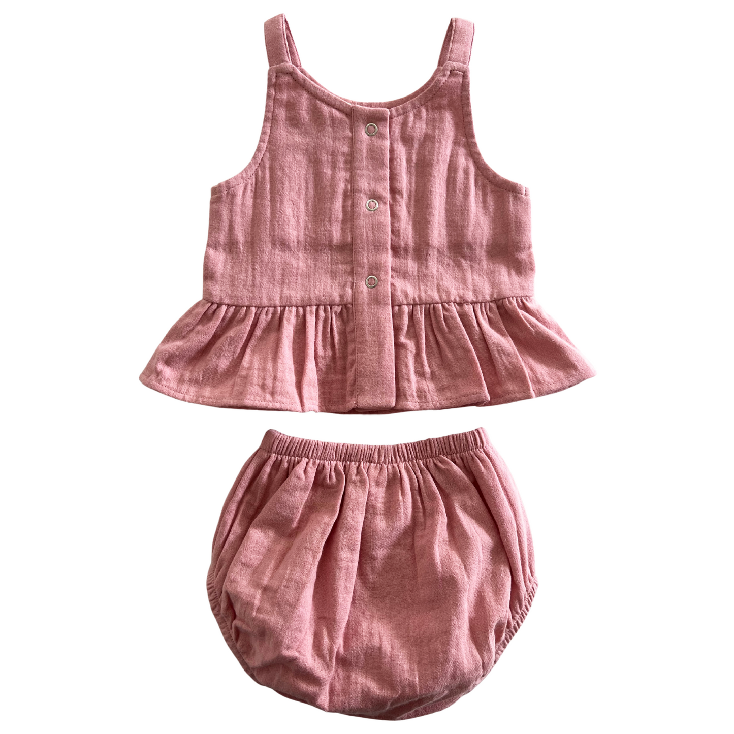 
                  
                    Rosy Organic Peplum Set
                  
                