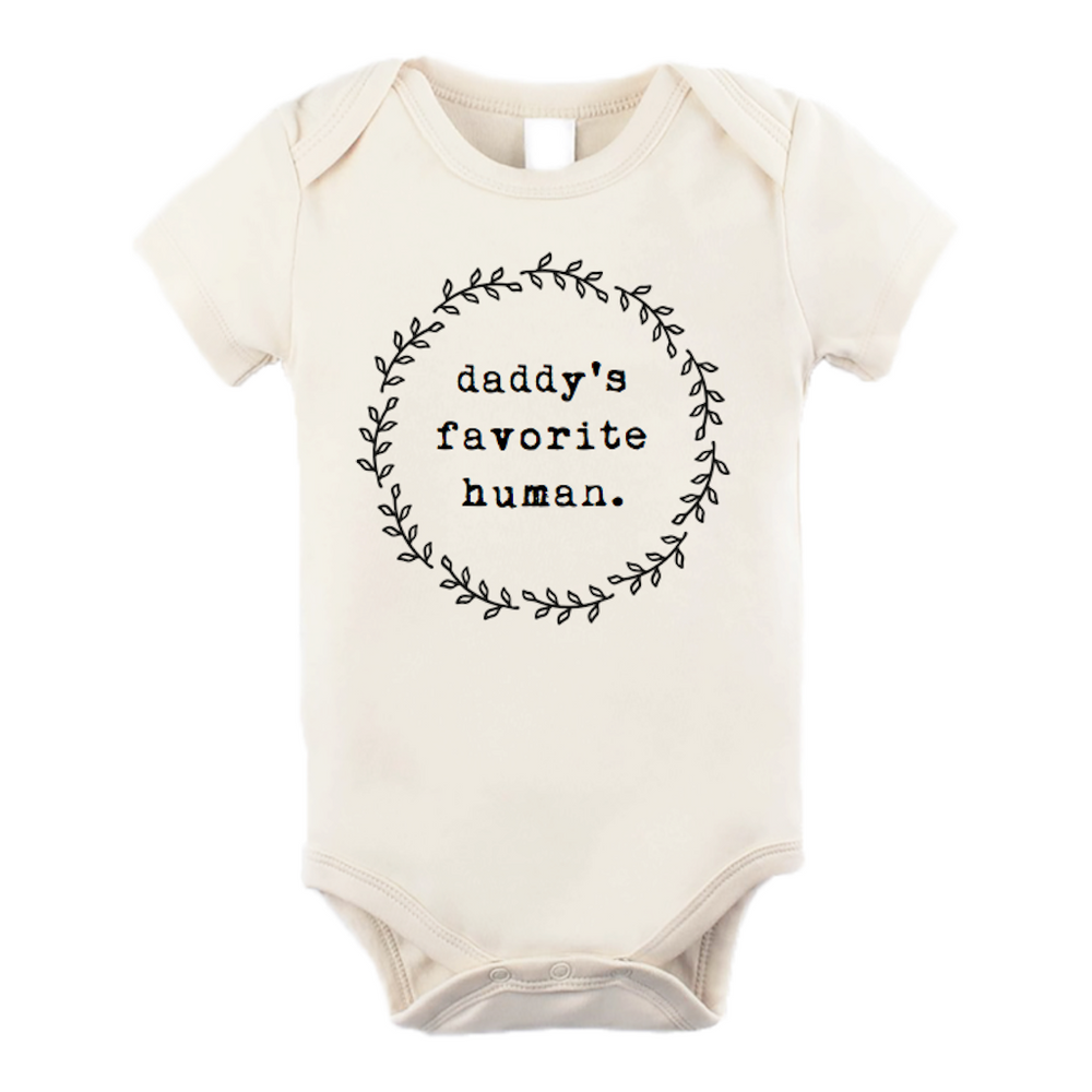 Daddy's Favorite Human Organic Bodysuit