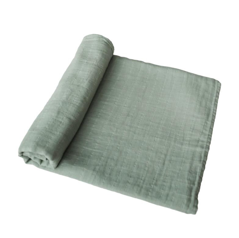 
                  
                    Muslin Swaddle Blanket Organic Cotton (Sage)
                  
                