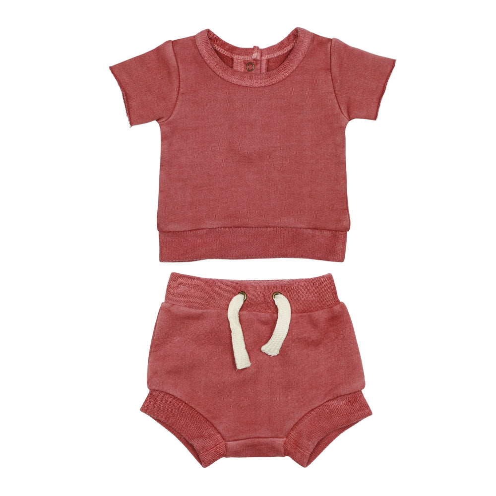 
                  
                    French Terry Tee & Shorties Set in Sienna
                  
                