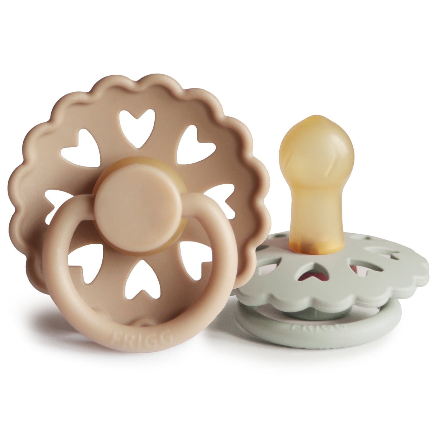 
                  
                    FRIGG Anderson Fairytale Natural Rubber Baby Pacifier - Silky Satin/Willow Gray
                  
                