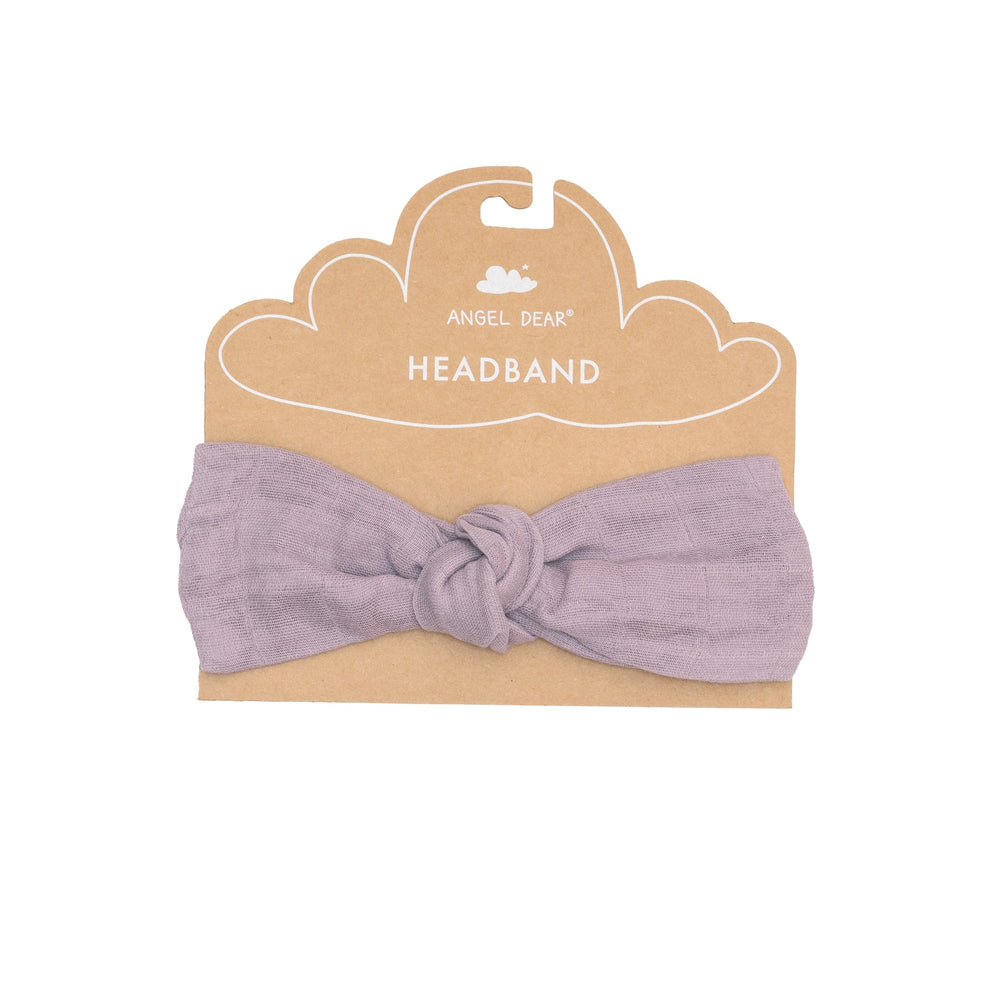 Solid Muslin Dusty Lavender Headband