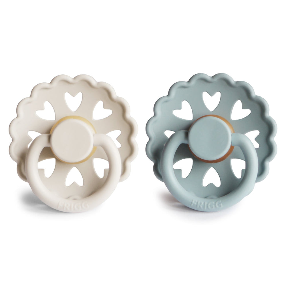 
                  
                    FRIGG Anderson Fairytale Natural Rubber Baby Pacifier - Cream/Stone Blue
                  
                