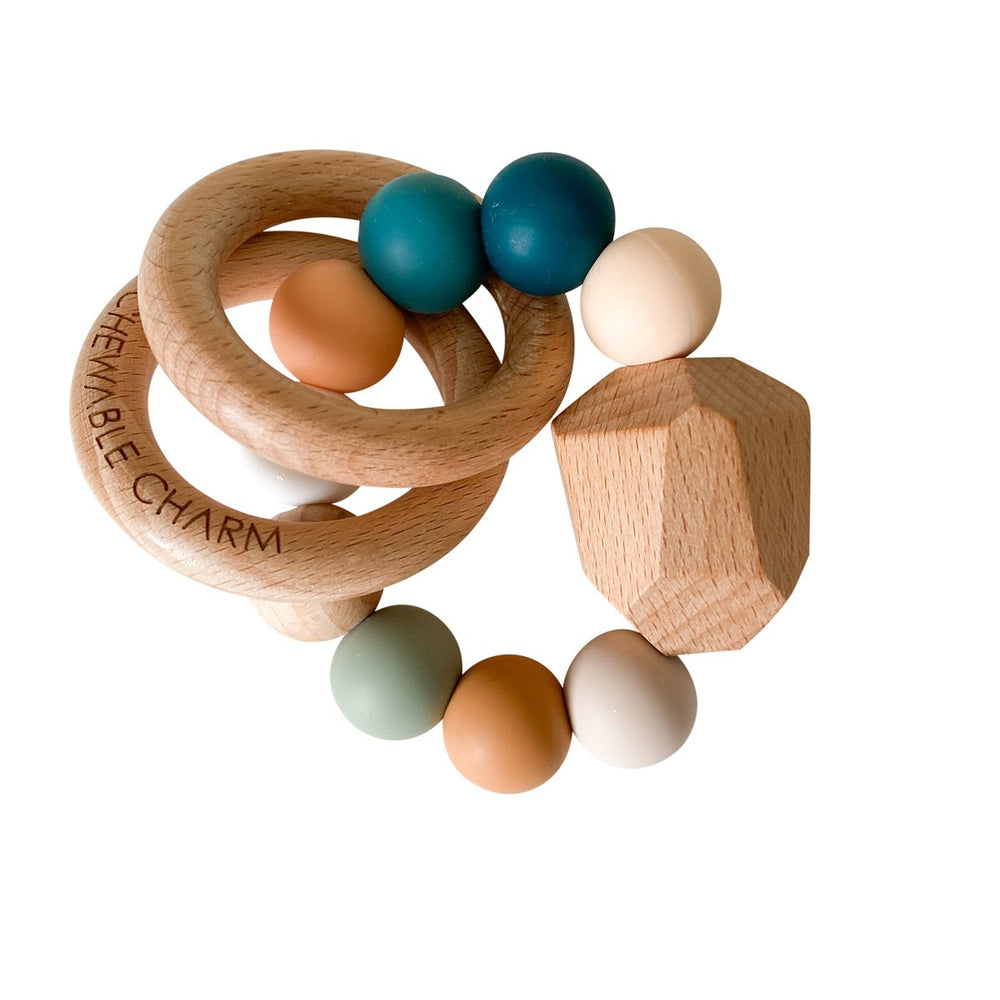 
                  
                    Hayes Silicone + Wood Teether Ring - Summer
                  
                