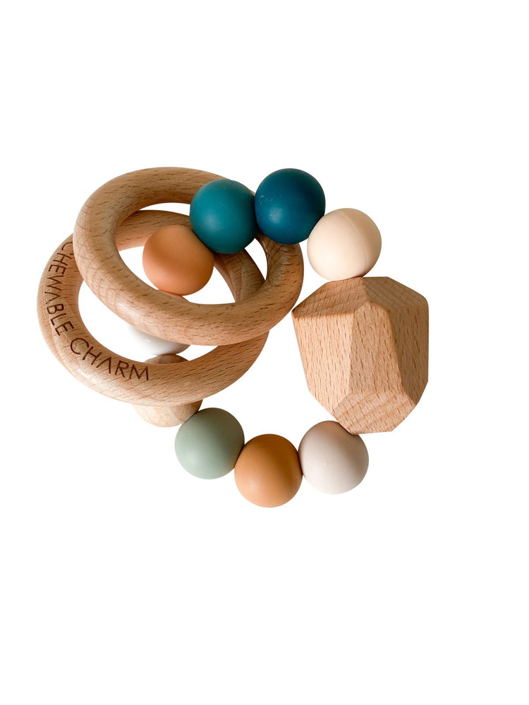 
                  
                    Hayes Silicone + Wood Teether Ring - Summer
                  
                