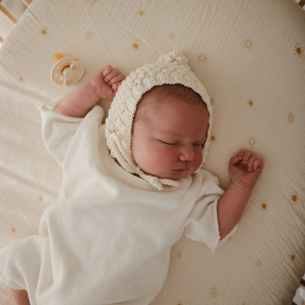 
                  
                    Mini Muslin Crib Sheet (Sun)
                  
                