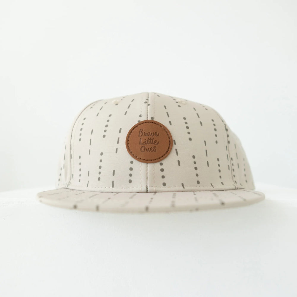 
                  
                    Taupe Lines & Dots Trucker Hat
                  
                