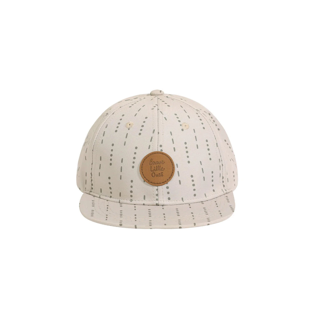 Taupe Lines & Dots Trucker Hat