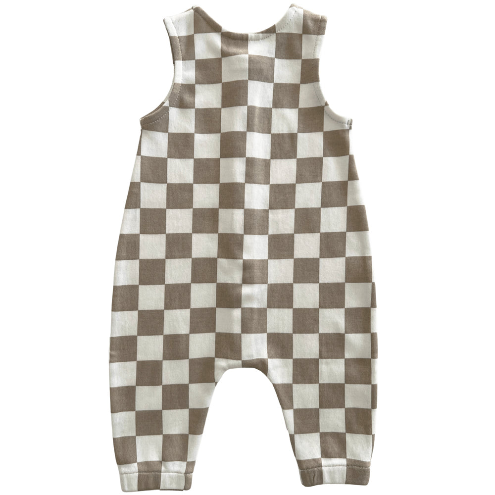 
                  
                    Tiramisu Checkerboard Organic Bay Jumpsuit
                  
                
