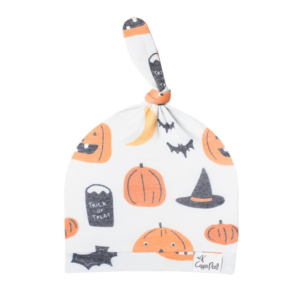 Trick Newborn Top Knot Hat